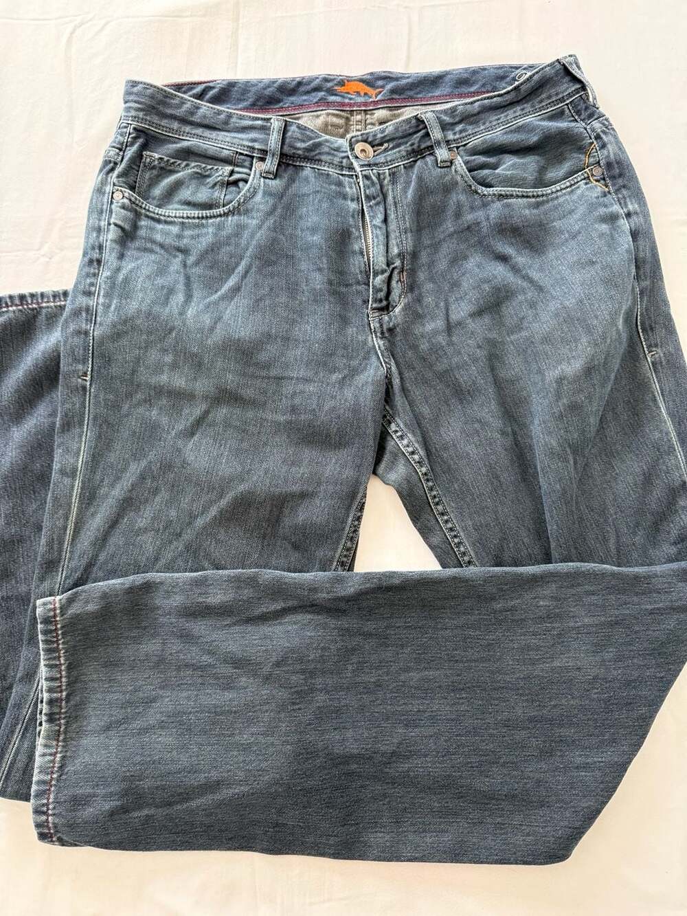 Tommy Bahama Relaxed Fit Jeans Men's 36x30 Blue Cotton Blend Soft